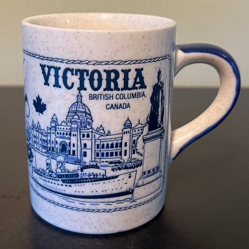 Vtg Otagiri VICTORIA BRITISH COLUMBIA Canada Souvenir Stoneware Coffee Cup Mug